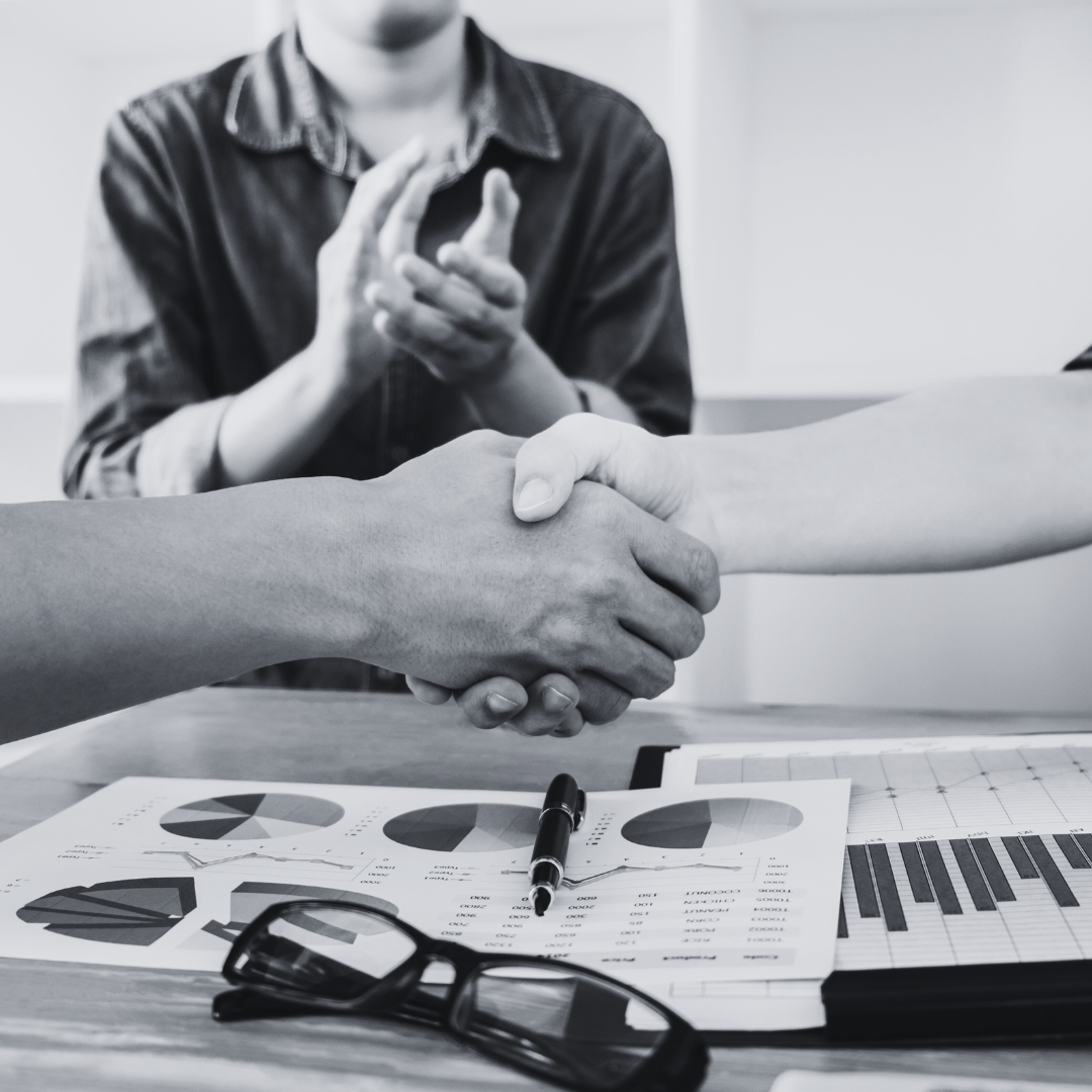 banner stretta di mano